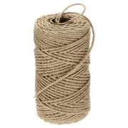 Natural Jute Twine String 328ft x 4mm Long Strong Ribbon Twine Rope Khaki