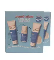 2X Peach Slices 3-Step Acne Starter Kit ( Sealed ) 06/2026