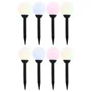 Outdoor Solar Lamps 8 pcs LED Spherical 15 cm RGB vidaXL