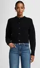 7 for all mankind CASHMERE BLEND CARDIGAN Size M. NWT. Black $398 Light Jacket