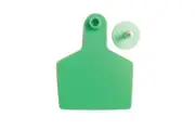100x Cattle Ear Tags 7.5x10cm Set - XL Green Blank Cow Sheep Livestock Labels