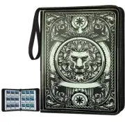 9 Pocket Card Binder,Trading Card Binder Premium 720 Double PU Card Collectio...