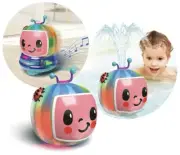 Spark Cocomelon 2-in-1 Spraying Bath Toy With LED Lights Music New