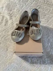 EASTER BLOCH girl’s shoes dressy Size 8.5 Sparkle Gold Mary Jane