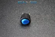 ROUND ON OFF ROCKER SWITCH MINI TOGGLE BLUE LED 3/4 MOUNT HOLE EC-1217BL
