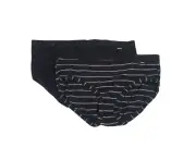 4 x Bonds Comfy Midi Briefs Womens Underwear Black Cotton/Elastane - Black AS1