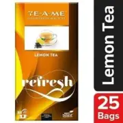 TE-A-ME Refresh Lemon Black Tea, 25 Tea Bags Free Shipping World Wide