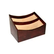 Leatherkart Leather Letter Holder - Dark Brown