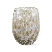 TAG Confetti Stemless Wine Glass, Gold (G10001)