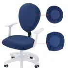 Jacquard Office Thick Fabric Chair Cover Slipcovers 1 Set(back cover+seat cover)