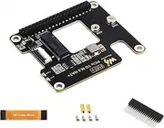 Waveshare PCIe to M.2 Adapter for Raspberry Pi 5,Support M.2 NVMe SSD 2230 2242,Supports Gen2 and Gen3 Modes