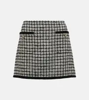[Miu Miu] Miu Miu Checked bouclé miniskirt AU 14 multicoloured
