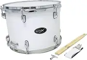 PURE GEWA Marching Tenor Drum 14 x 10 inch Snare white with sticks and carrying strap
