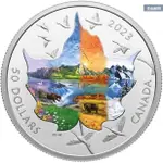 [白銀之手]<預購>2023加拿大拼貼畫楓葉銀幣2-8800
