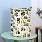 Canvas Foldable Laundry Basket Thickened Toys Storage Basket Household