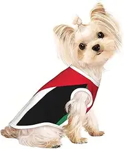 Palestinian flag print Dog Shirts for Small Dogs Stretchy T-Shirts Lightweight Tank Top Sleeveless Striped Vest