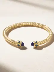 [David Yurman] David Yurman - Renaissance 18-karat Gold, Topaz And Lapis Lazuli Bracelet - One size One size Gold