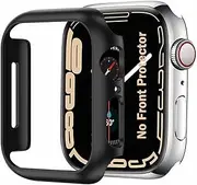 [41 MM] BOTOMALL Compatible Apple Watch Series 7 41mm [NO Screen Protector] Hard Cover Accessories Slim Guard Thin Lightweight Protective Bumper for iWatch -Black
