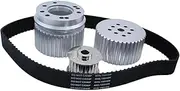 Belt Drive Pulley Kit Replacement Crankshaft Pulley Cogged Belt Compatible For Ford Big Block 429 460 Accessories Sturdy Replace Parts