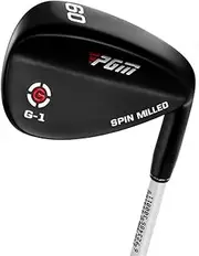 50°/52°/54°/56°/58°/60°/62°/64° Degree Golf Sand Wedge - Forged Steel Clubs for Men/Women, Outdoor & Sports (60°,Black Wedge)