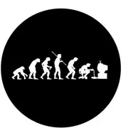[Namly Design] Wallsticker - Evolution of Gaming / Round