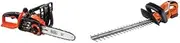 BUNDLE BLACK+DECKER 18V Lithium-Ion 25cm Chainsaw Kit 2.0Ah and BLACK+DECKER 18V Lithium-Ion 45cm Hedge Trimmer Kit 2.0Ah
