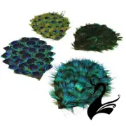Feather Peacock Pad - Craft Millinery Fly Fishing