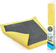 ARTIPOLY Clay Decontamination Towel - Professional Detail Products - Proven Cleaning & Release of Paint Contaminants; Increase Wax & Sealant Bond; Enhance Paint Gloss & Color; Fine Grade (12x12inches)
