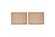 2pc Mikasa Rectangular 35 x 45cm Jute Kitchen Dining Table Placemats, Natural