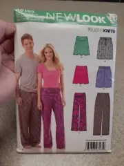 New Look A6165 Unisex Pull-on Shorts, Pants, Skirt size 8-18 (xs-xl) Uncut