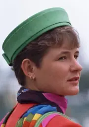 British tennis player Clare Wood 1991 Old Photo