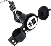 CHILDWEET 12v Motorcycle USB Power Supply 120cm Cord Waterproof for Cellphone GPS Mp3 Player