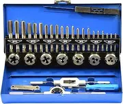 BLBMTCBCAG 32PCS Professional Tap Die Set Sheet Metal Hand Tools for Straight Accurate Thread Cutting with Storage Case Sheet Metal Tools
