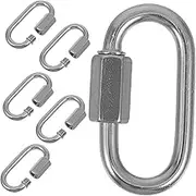BELLIFFY 6pcs Quick Link Connectors Lightweight Easy to Use Chain Links for Outdoor Applications for Camping and DIY Projects