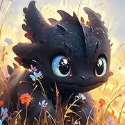 MOMDEDP Black Dragon Diamond Painting Kits for Adults, 5D Dragon and Flower Full Drill Diamond Art, DIY Small Dragon Diamond Art Kit Gem Art for Home Wall Decor 12 x 12 inch Animal