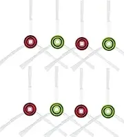 YBVABE 8Pack Side Brush for ECOVACS DEEBOT OZMO X1 Omni/X1 Turbo/X1 PLUS/T10 PLUS/T9/T9+/N8 PRO/N8 PRO+/N8/N8+/NEO/N10/N10 PLUS/T8/T8+/T8 AIVI/920/950/N7/T20 Omni Robots Vacuum Cleaner Accessories