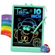 Kids Toys 10Inch LCD Writing Tablet, Mess Free Coloring 7"W x 9.8"H Green