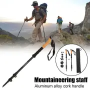 Trekking Poles Collapsible Nordic Hiking Walking Sticks Quick Lock Adjust NEW
