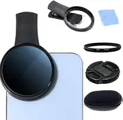Universal CPL Filter 52 mm, Mobile Phone Camera CPL Filter Lens Set Clip-On Mobile Phone Polarising Filter Compatible with iPhone 16, 15, 14, 13, 12, 11 Android Smartphones