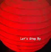 6 pc White 12" Paper Chinese Lantern + 6 pc LED RED Light Wedding Decoration