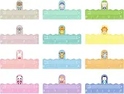 ASTIMESA 12 Pcs One Finger Spacer Handwriting Tool, Animal Word Finger Reading Guide Strips, Colorful Writing Dyslexia Tools Aid Sheet for School Office Home Classroom Kindergarten (Animal)