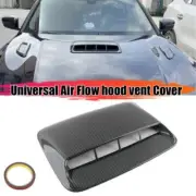 Carbon Fiber Universal Car Hood Scoop Vent Air Flow Intake Bonnet Decor Cover