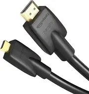 Amazon Basics High-Speed Micro-HDMI to HDMI TV Adapter Cable (Supports Ethernet, 3D, and Audio Return) - 6 Feet (5-Pack)