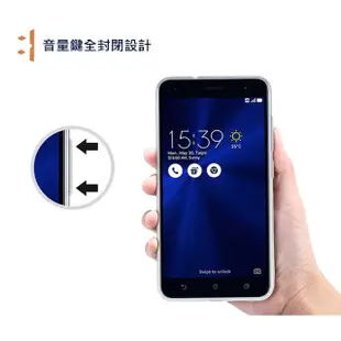 【亞古奇】ASUS ZenFone 3 Zoom ZE553KL 晶亮透明 TPU 高質感軟式手機殼/保護套 光學紋理設計防指紋