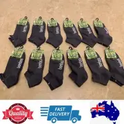 12 pairs kids bamboo socks sports ankle socks bundle special,Grey,AU Stock