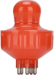 Scalp Treatment Applicator, No Rust Portable Non Irritant Scalp Applicator Brush for Home(red)