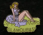 GLAMOROUS NOSE ART HAT LAPEL PIN UP TIE TAC AVIATION PILOT CREW GIFT WOW