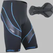 Men Blue Bicycle Cycling Shorts 4D Coolmax Padded Bike Shorts Half Pants M-XXXL