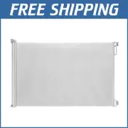 Adjustable Retractable Gate 33" High for Baby & Pet Safety – Indoor/Outdoor Use