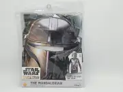 Mandalorian Star Wars Costume Kids Youth Lights Up Mask, S 4-6 Halloween